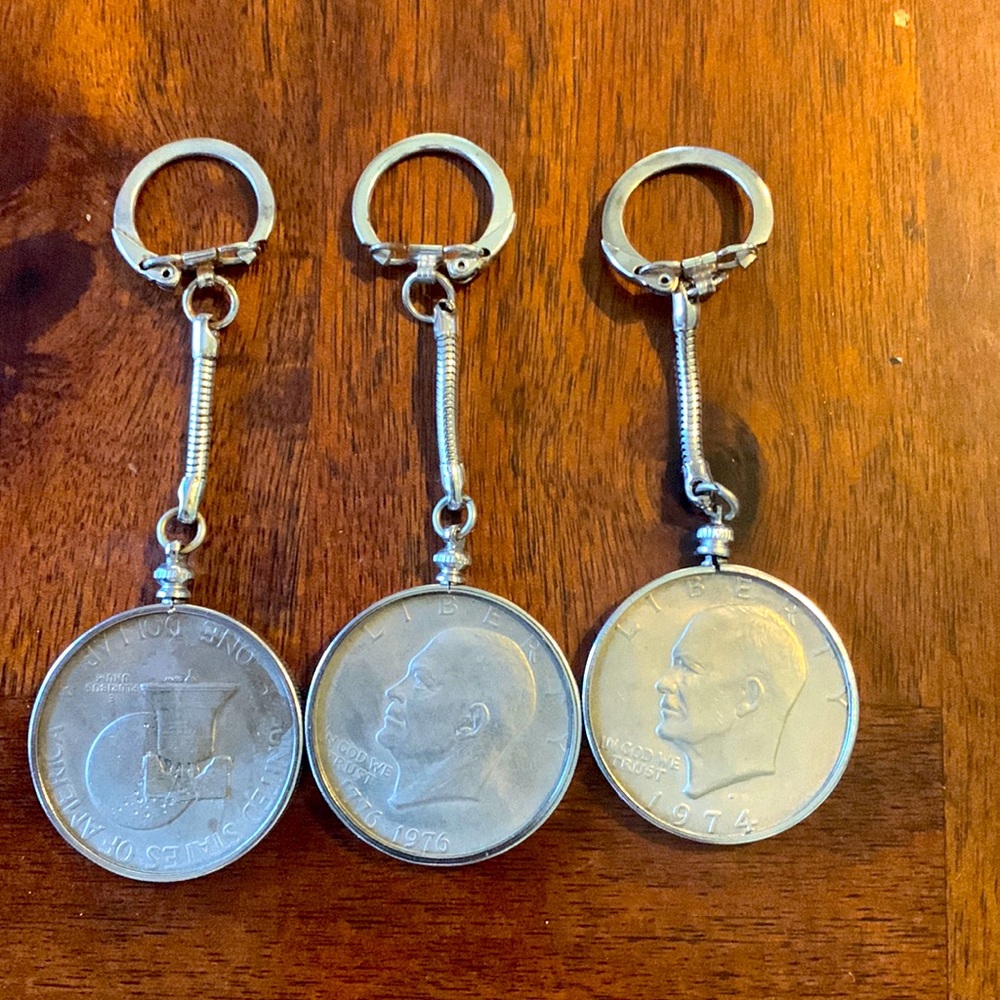 Eisenhower coin key chain